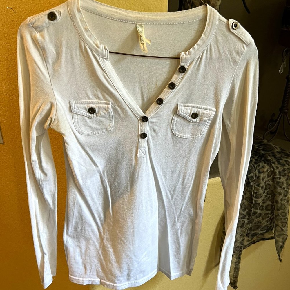 White Long Sleeve Women's T-Shirt